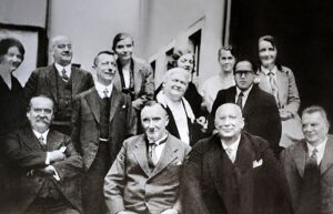Dr. B. R. Ambedkar with his professors and friends from the London School of Economics and Political Science 1916 17
