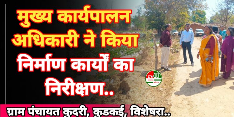 मुख्य कार्यपालन अधिकारी ने किया निर्माण कार्यों का निरीक्षण, आजीविका गतिविधियों को सराहा
