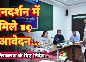 जनदर्शन में मिले 19 आवेदन, कलेक्टर ने त्वरित निराकरण के दिए निर्देश