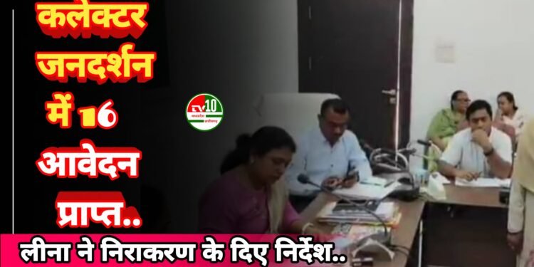 कलेक्टर जनदर्शन में 16 आवेदन प्राप्त, समस्याओं के त्वरित निराकरण के दिए निर्देश