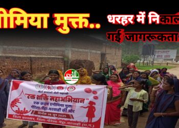 एनीमिया मुक्त जिला अभियान को लेकर धरहर में निकाली गई जागरूकता रैली, महिलाओं से बढ़-चढ़कर भागीदारी की अपील