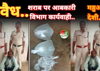 अवैध शराब पर आबकारी विभाग की बड़ी कार्यवाही, महुआ व देशी शराब जब्त