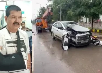 बिलासपुर में बड़ा सड़क हादसा: DEO रजनीश तिवारी घायल, हाथ में फ्रैक्चर कार की टक्कर एक्सीवेटर से, पत्नी सुरक्षि