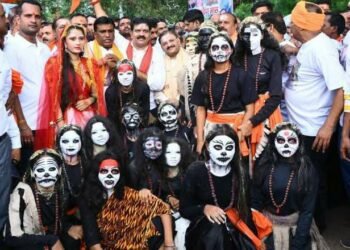 कस्तूरबा विद्यालय की झांकी और शिव तांडव ने भोरमदेव पदयात्रा को बनाया ऐतिहासिक