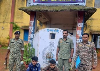 जिला कबीरधाम (छत्तीसगढ़)नाबालिग से छेड़छाड़ और भाई से मारपीट करने वाले दो आरोपी गिरफ्तार — कबीरधाम पुलिस की तत्पर कार्यवाही  पुलिस अधीक्षक श्री धर्मेन्द्र सिंह (भा.पु.से.) के निर्देशन में, अ