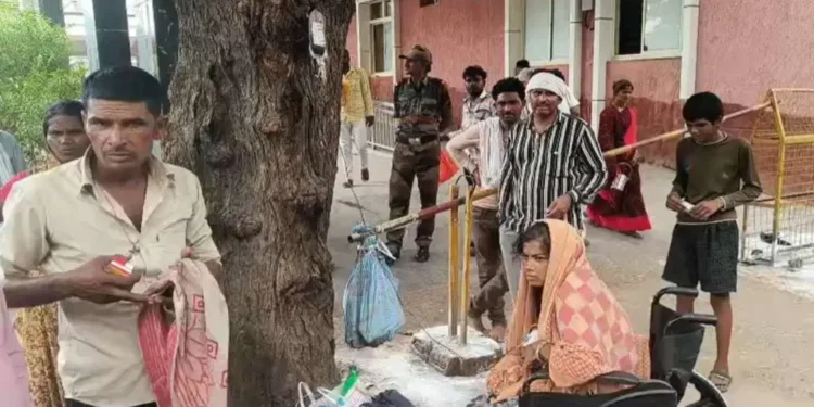 मुरैना जिला अस्पताल में पेड़ से लटकाकर चढ़ाया खून, डॉक्टर भी रह गए हैरान 1 मुरैना जिला अस्पताल में पेड़ से लटकाकर चढ़ाया खून, डॉक्टर भी रह गए हैरान