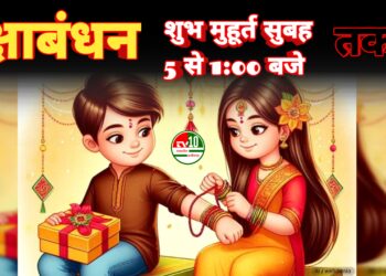 रक्षाबंधन का शुभ मुहूर्त आज: सुबह 5:47 से दोपहर 1:24 तक, कुल 7 घंटे 37 मिनट का समय उपलब्ध