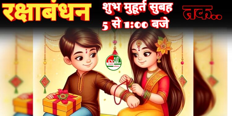 रक्षाबंधन का शुभ मुहूर्त आज: सुबह 5:47 से दोपहर 1:24 तक, कुल 7 घंटे 37 मिनट का समय उपलब्ध