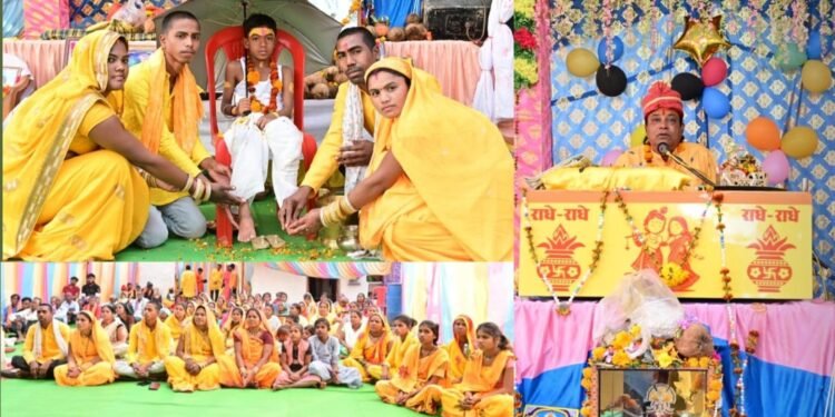 जुनवानी में श्रीमद् भागवत महापुराण सप्ताह ज्ञान यज्ञ का भव्य आयोजन