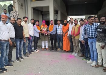 चंद्रनाहू युवा कुर्मी प्रकोष्ठ के प्रदेशअध्यक्ष राकेश का कवर्धा पहुंचने पर स्वागत