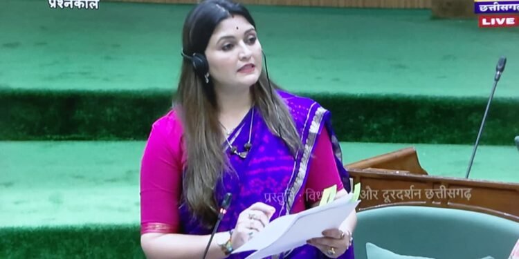 विधायक भावना बोहरा ने विधानसभा में ग्रामीण व आदिवासी खिलाड़ियों को प्रोत्साहन, सहायक शिक्षकों की आपूर्ति एवं अवैध अतिक्रमण व यातायात का उठाया मुद्दा