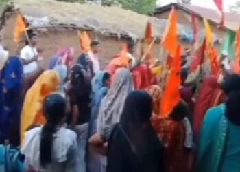 धरहर गांव में धूमधाम से मनाई गई हनुमान जयंती, जय श्री राम के नारों से गूंजा वातावरण