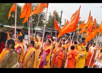 अखंड ब्राह्मण सेवा समिति पलारी की तत्वाधान में बड़ी ही धूमधाम से भगवान परशुराम जी की शोभा यात्रा निकाला गया।